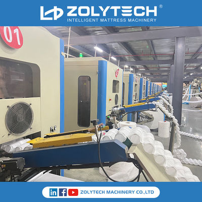 1,6-2,3 mm draadmatrasveer die machine 4000kg pocketveerapparatuur maakt