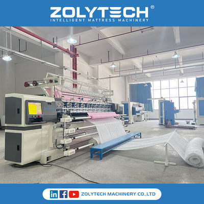 Lock Stitch Continuous Quilting ZOLYTECH Matras Quilting Machine voor dekbedden