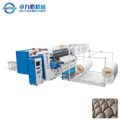 De multi-naald van ZOLYTECH WV12 het watteren steek 1200rpm van de machine de hoge snelheid geautomatiseerde ketting voor dekbedden en dekbedden