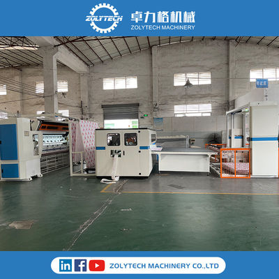 Hemming Station Mattress Hemming Unit-Machinematras die Systeem van een flens voorzien